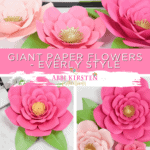 Easy Giant Paper Flowers Tutorial - Everly Style