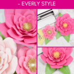 Easy Giant Paper Flowers Tutorial - Everly Style