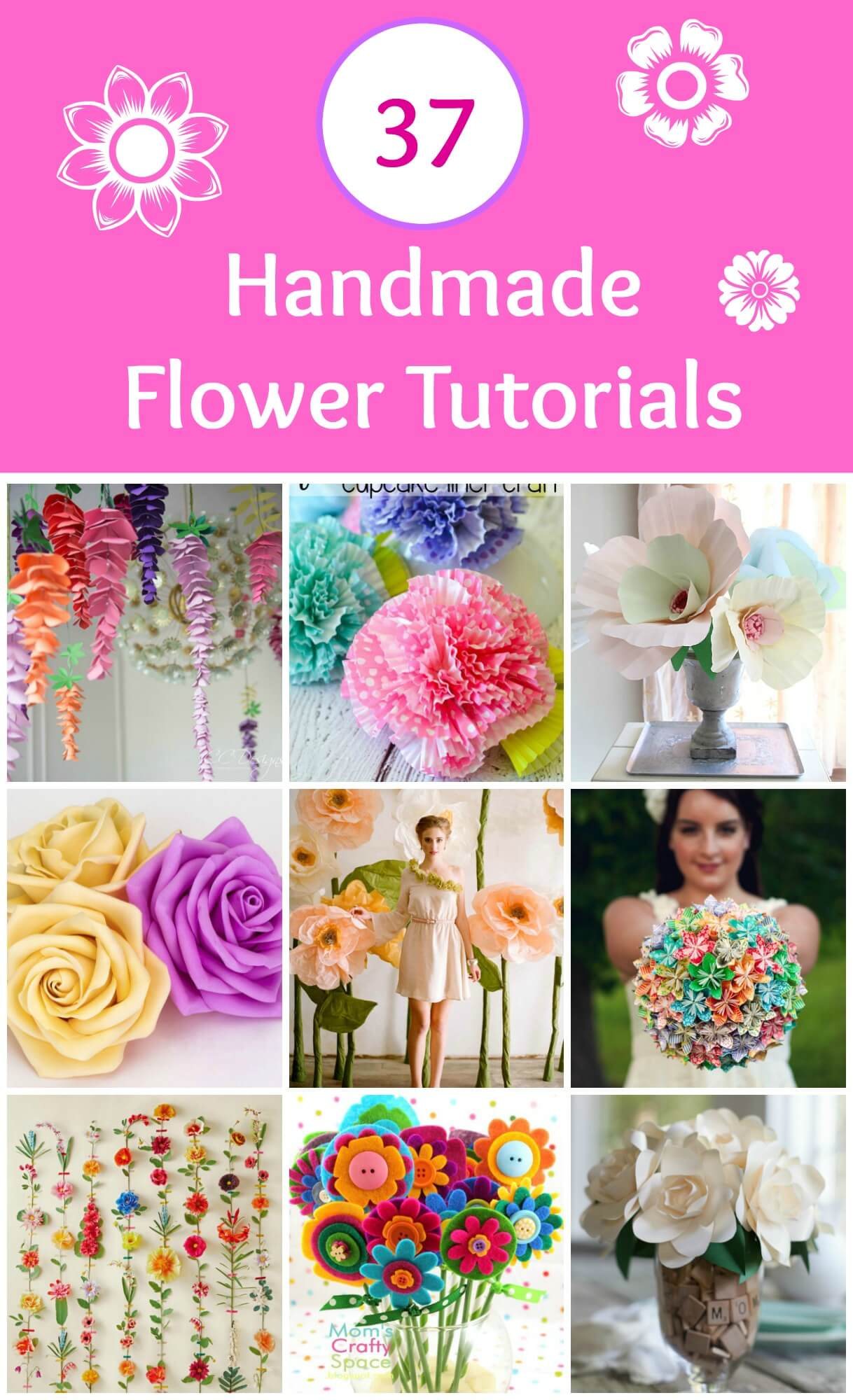 Handmade flower tutorials