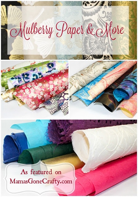 A collage of different types of paper, perfect for different paper crafts.