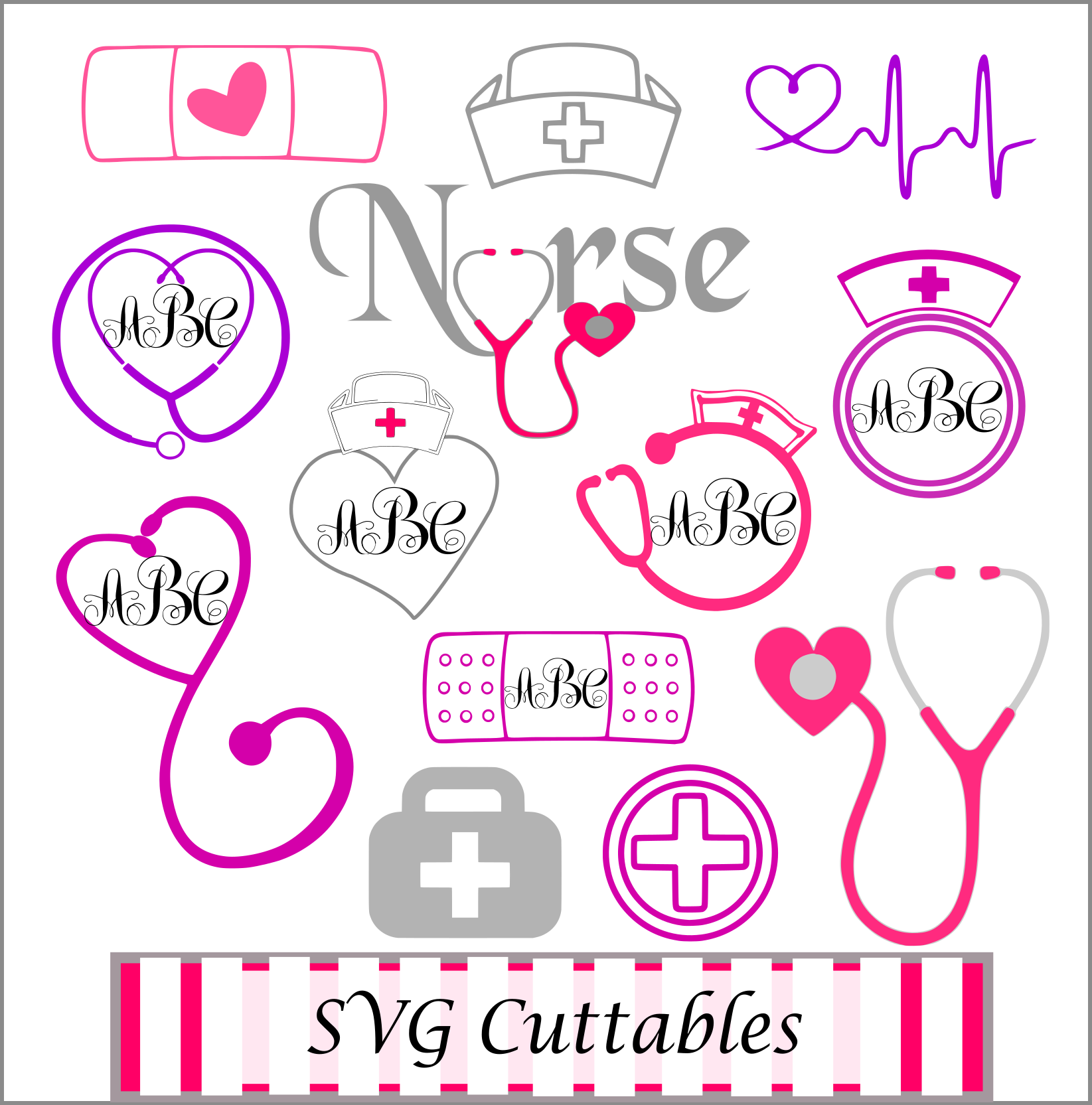 Download Free Nurse SVG Files: Free SVGs for Cricut and Silhouette