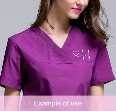 Free Nurse SVG Files for scrubs.