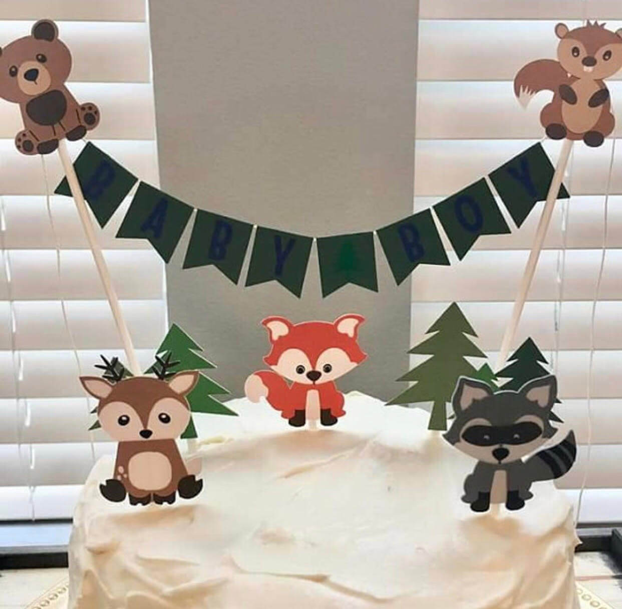 woodland theme baby shower