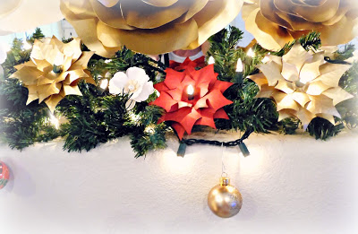 How to Make Lighted Poinsettia Garland - Step by Step Tutorial