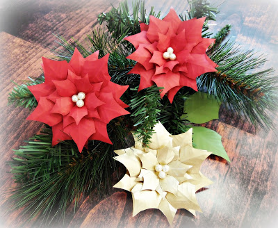 How to Make Lighted Poinsettia Garland - Step by Step Tutorial