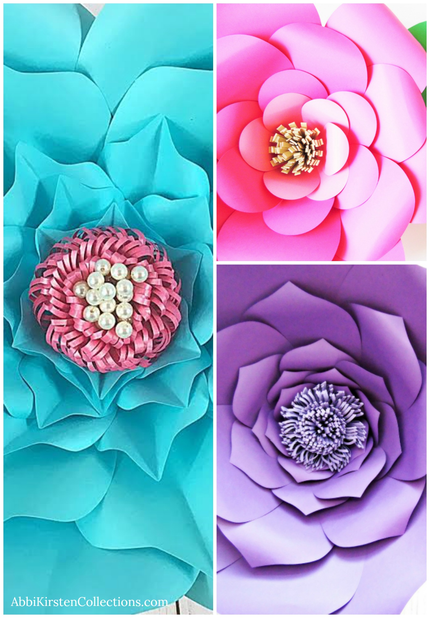 How to make giant paper flower centers