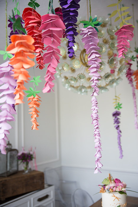 Hanging Paper Wisteria – DIY Paper Wisteria Flower Tutorial