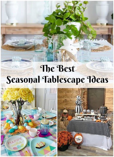 Seasonal tablescape decor