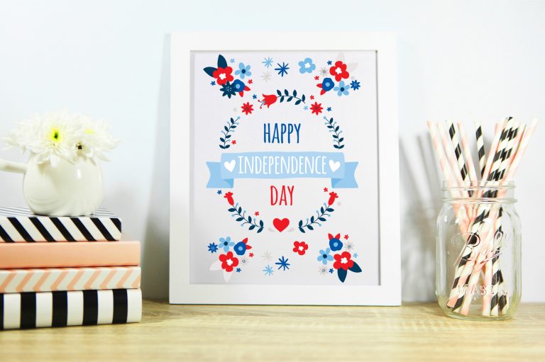 Free July 4th Wall Printable