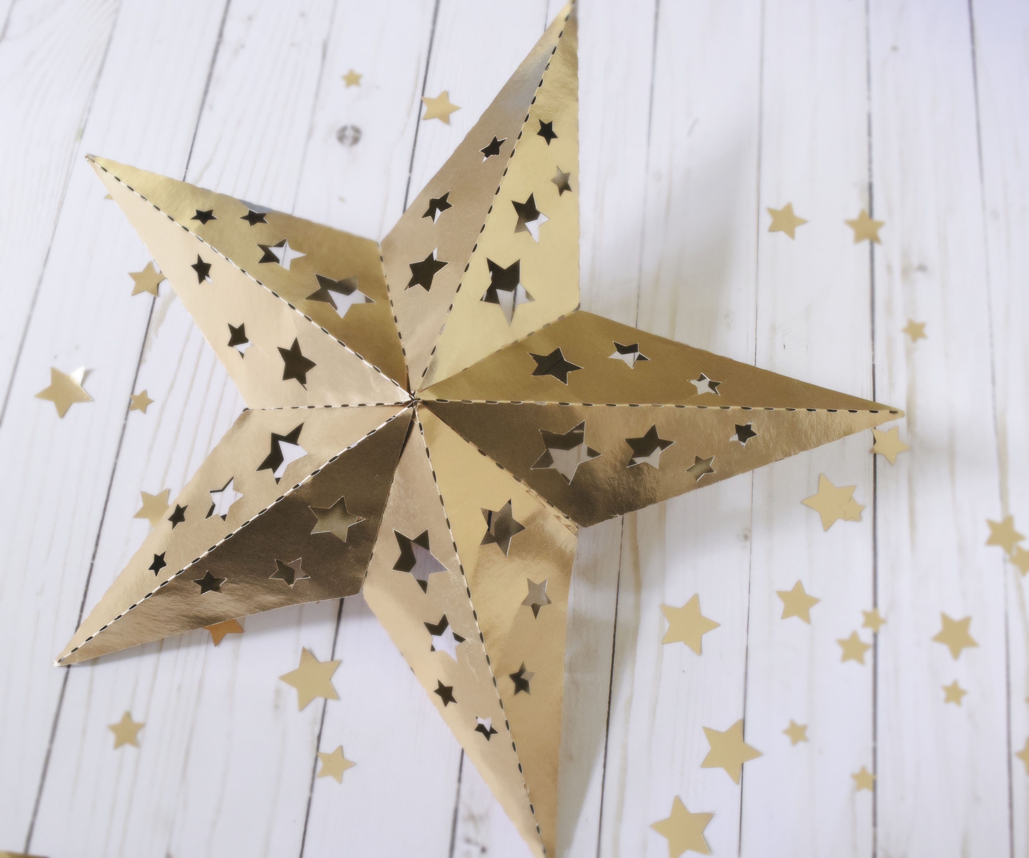 3D Paper Star Templates