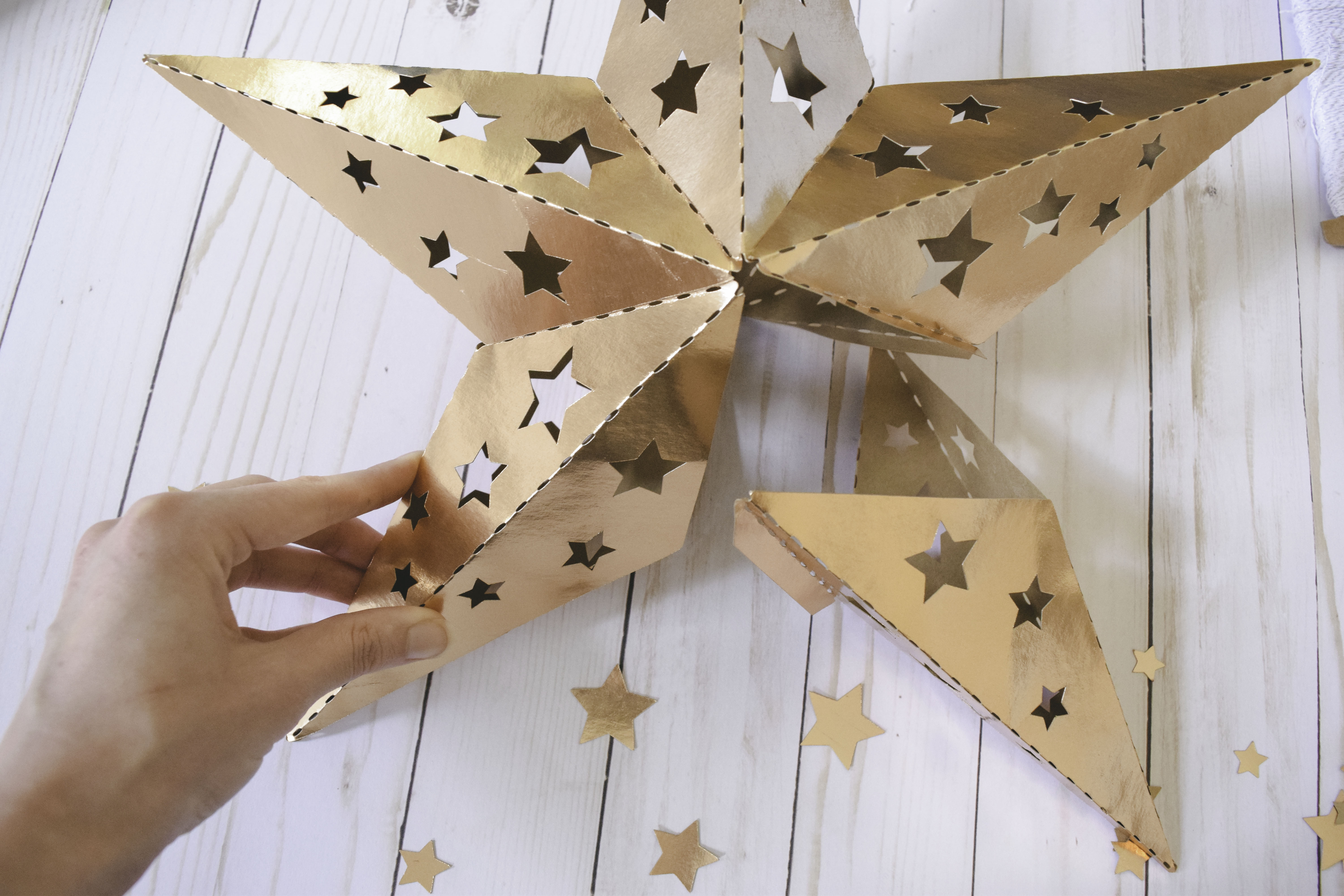 3D Paper Star Templates