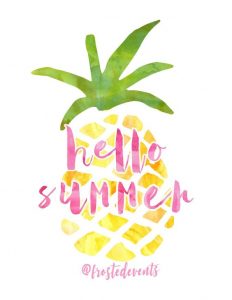 Hello Summer Pineapple Printable