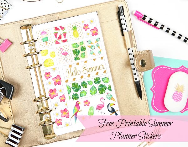 Tropical Summertime Planner Sticker