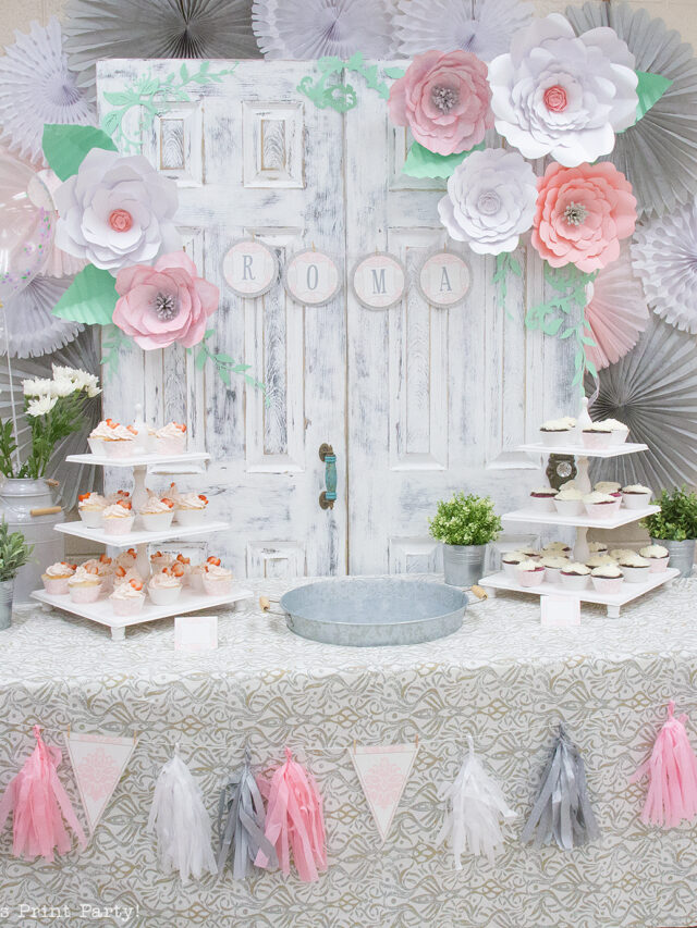 How to Decorate for Baby Showers Using Paper Flowers Story