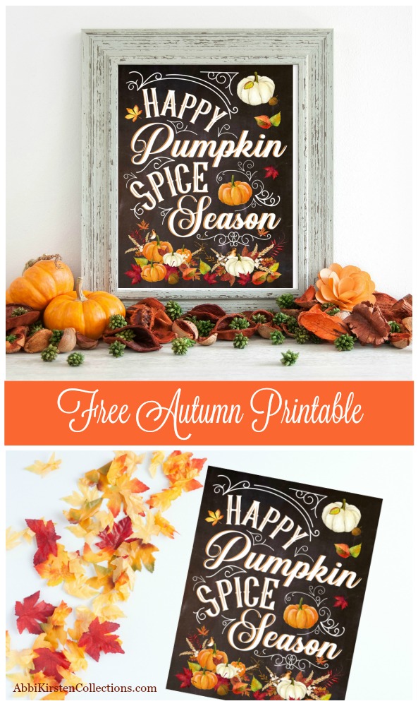 Pumpkin Spice Season Free Fall Printable | Abbi Kirsten Collections
