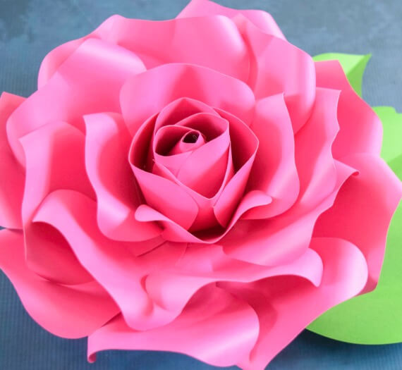 DIY Giant Paper Roses: Alora Garden Rose Tutorial
