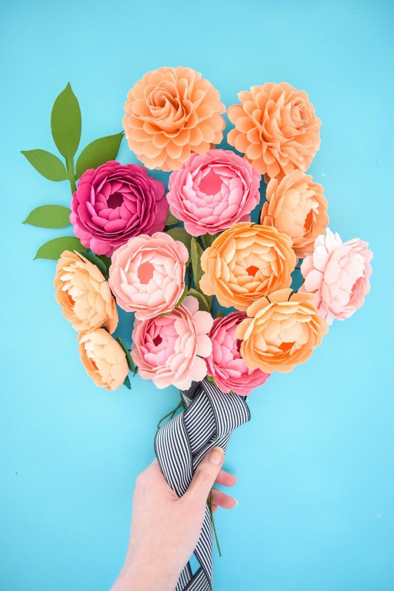 Peony Paper Flowers: A Step by Step Paper Flower Tutorial