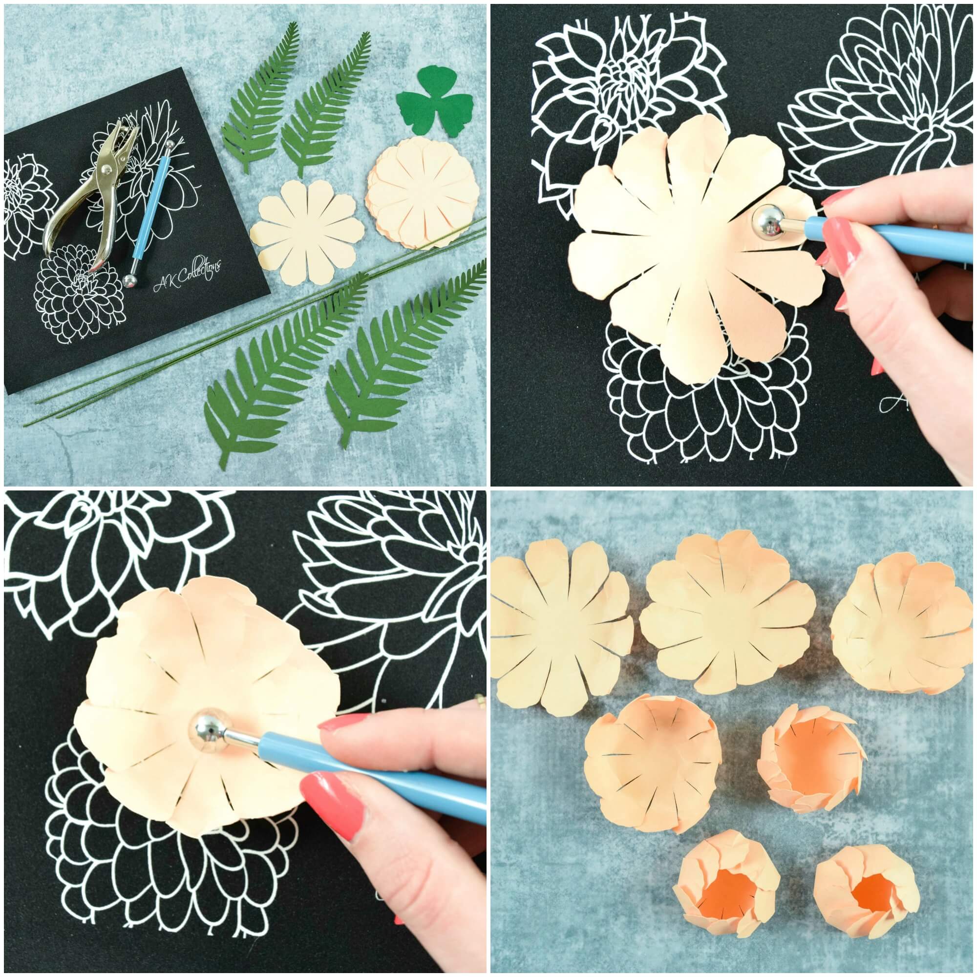 Paper Blooms Shaping Mat & Rolling Tool Kit by Catching Colorflies -  Catching Colorflies