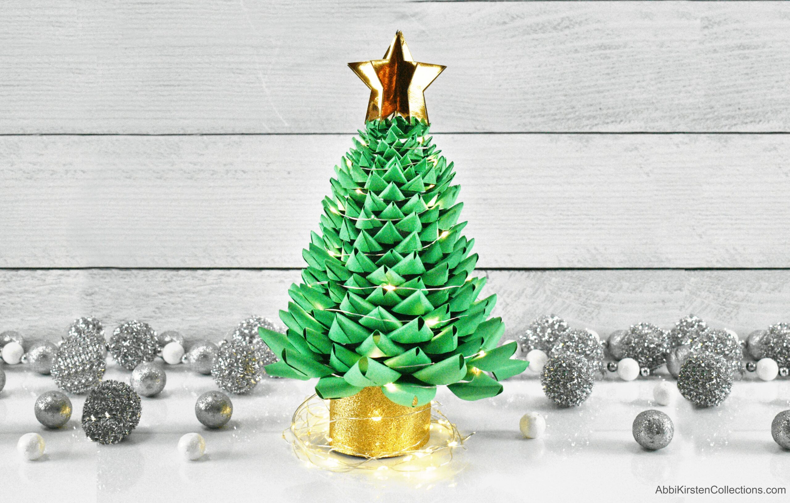 Mini Crepe Paper Pine Trees  Paper tree craft, Paper christmas