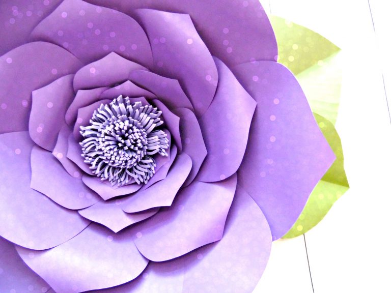 Free Giant Paper Flower Template