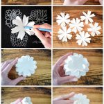 How to Make Paper Flower Balls. A step by step tutorial to create your own paper rose kissing balls to decorate your home, next party, wedding, or shower.