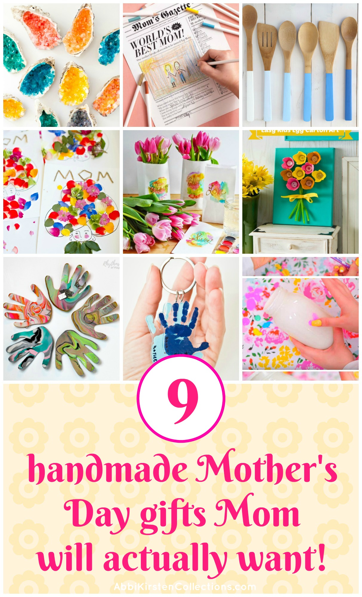 9 DIY Mother's Day Gift Ideas  Mother's Day Crafts 