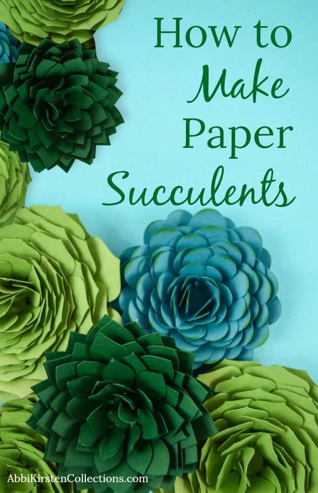 Paper Succulent Template: How to Make Paper Succulents