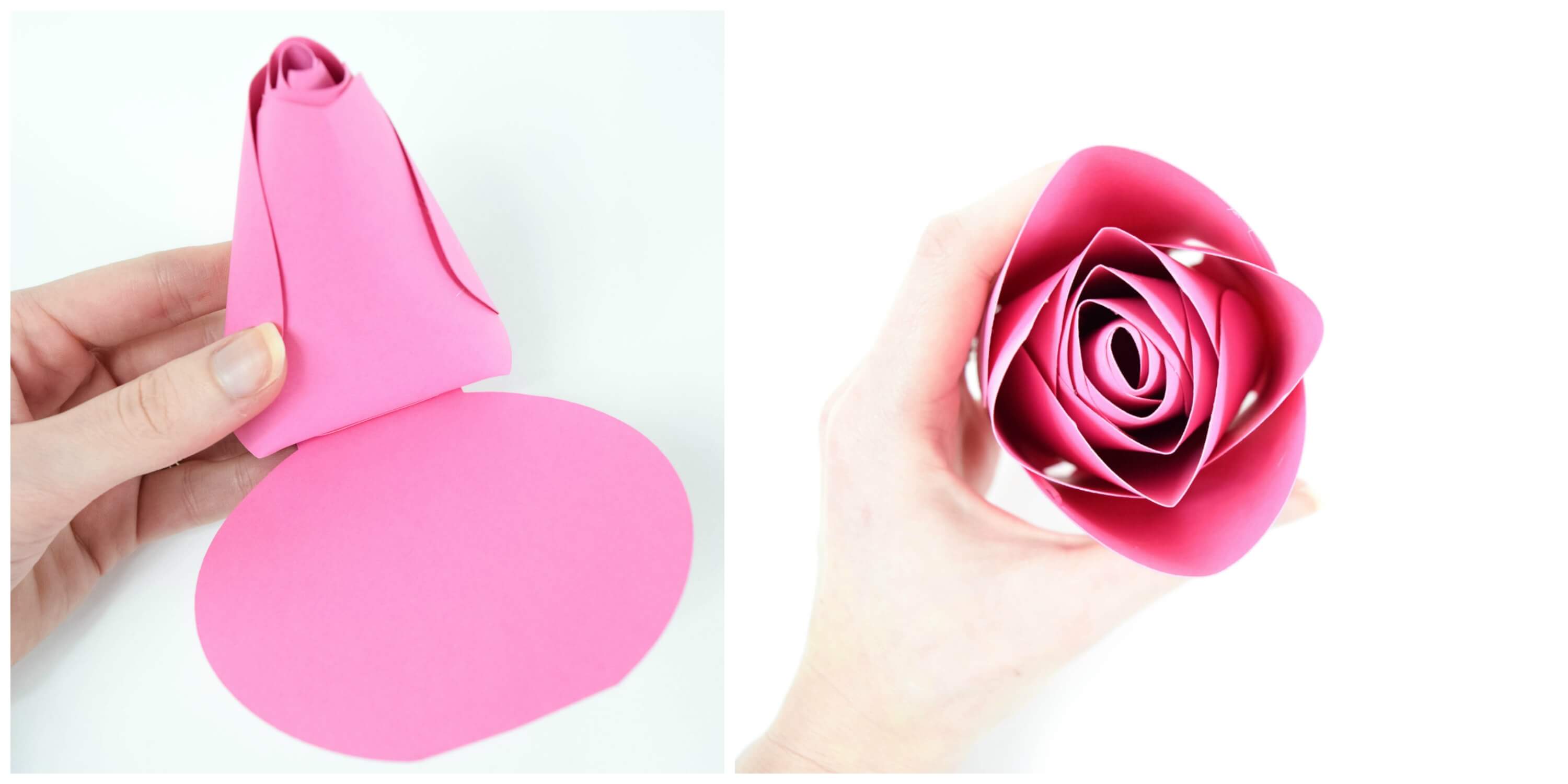 Free large paper rose templates