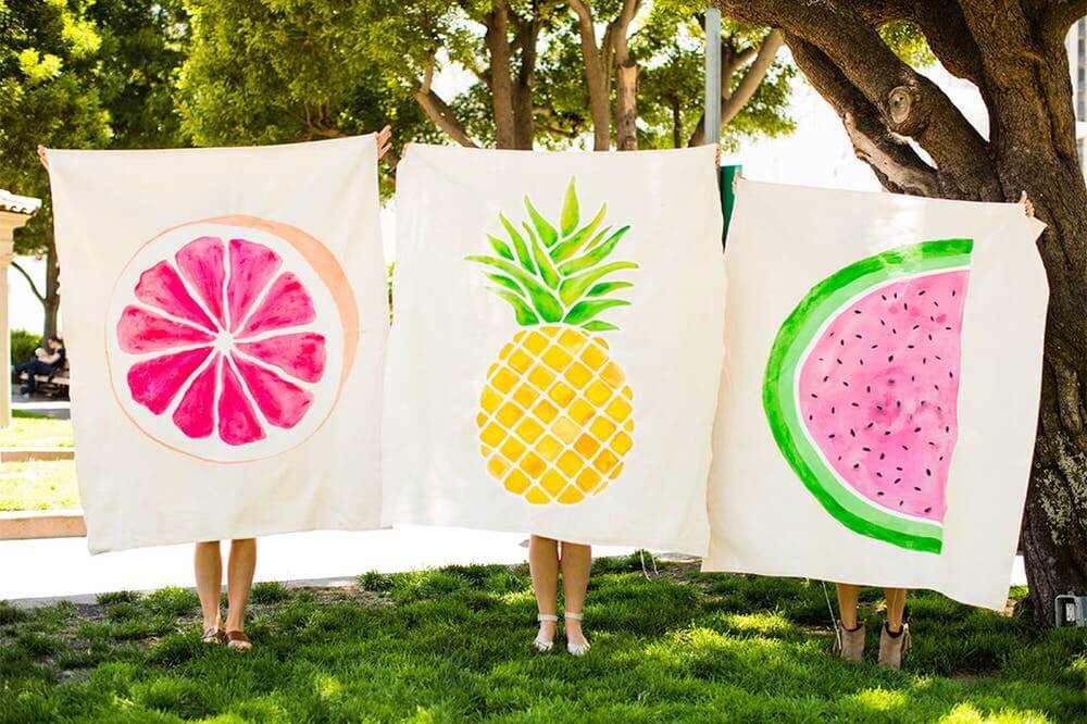 Dropcloth Picnic Blankets by Brit + Co