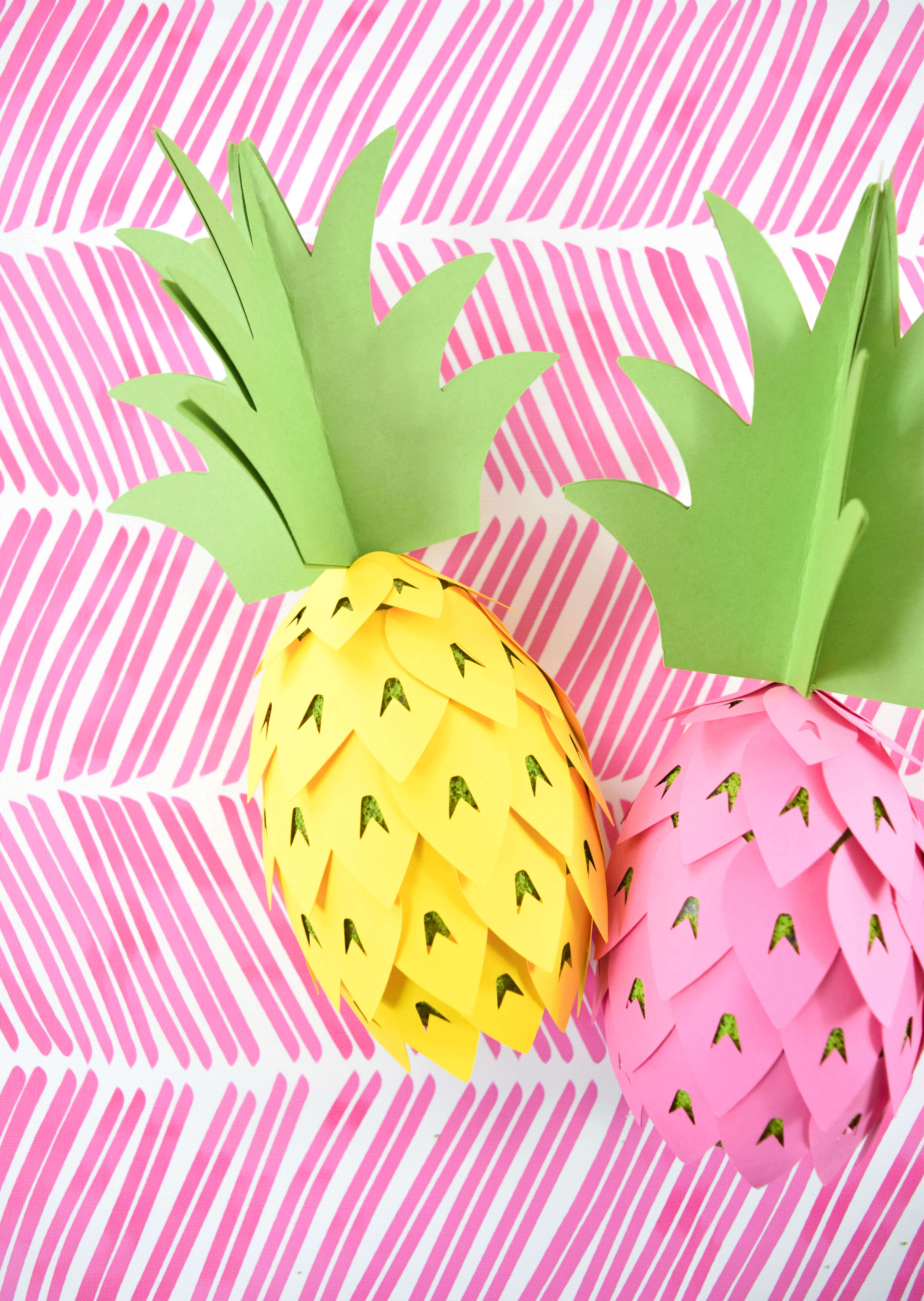 How to Make Paper Pineapple Party Decorations: DIY Paper Pineapple Template