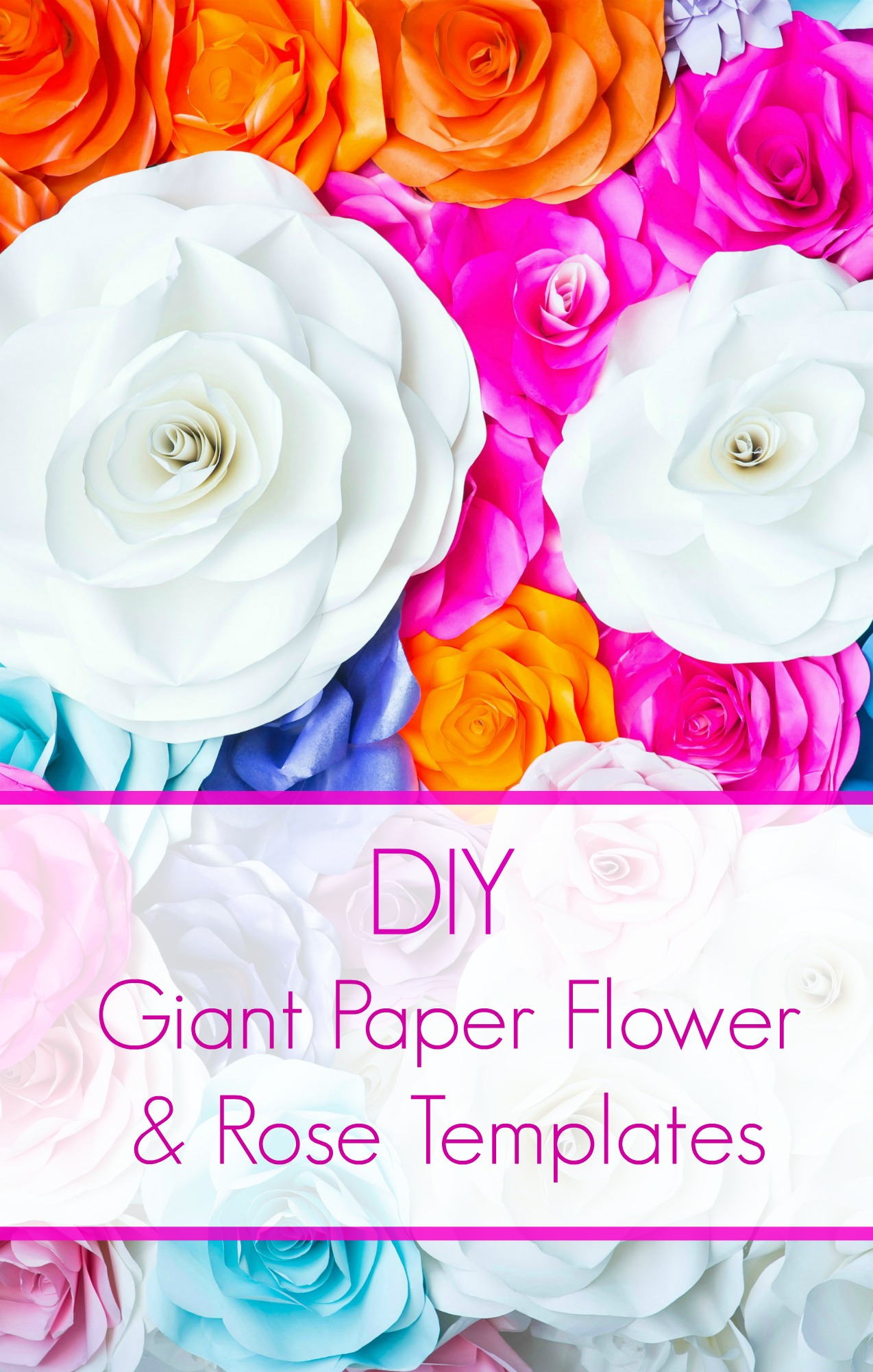 How to make easy paper flowers. Paper flower templates