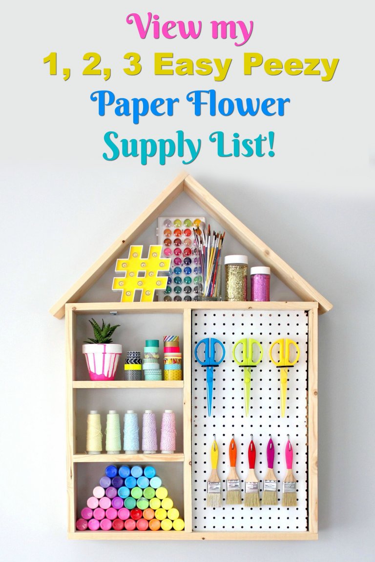 How to Make Your Own Paper Flowers: Paper Flower Supply List