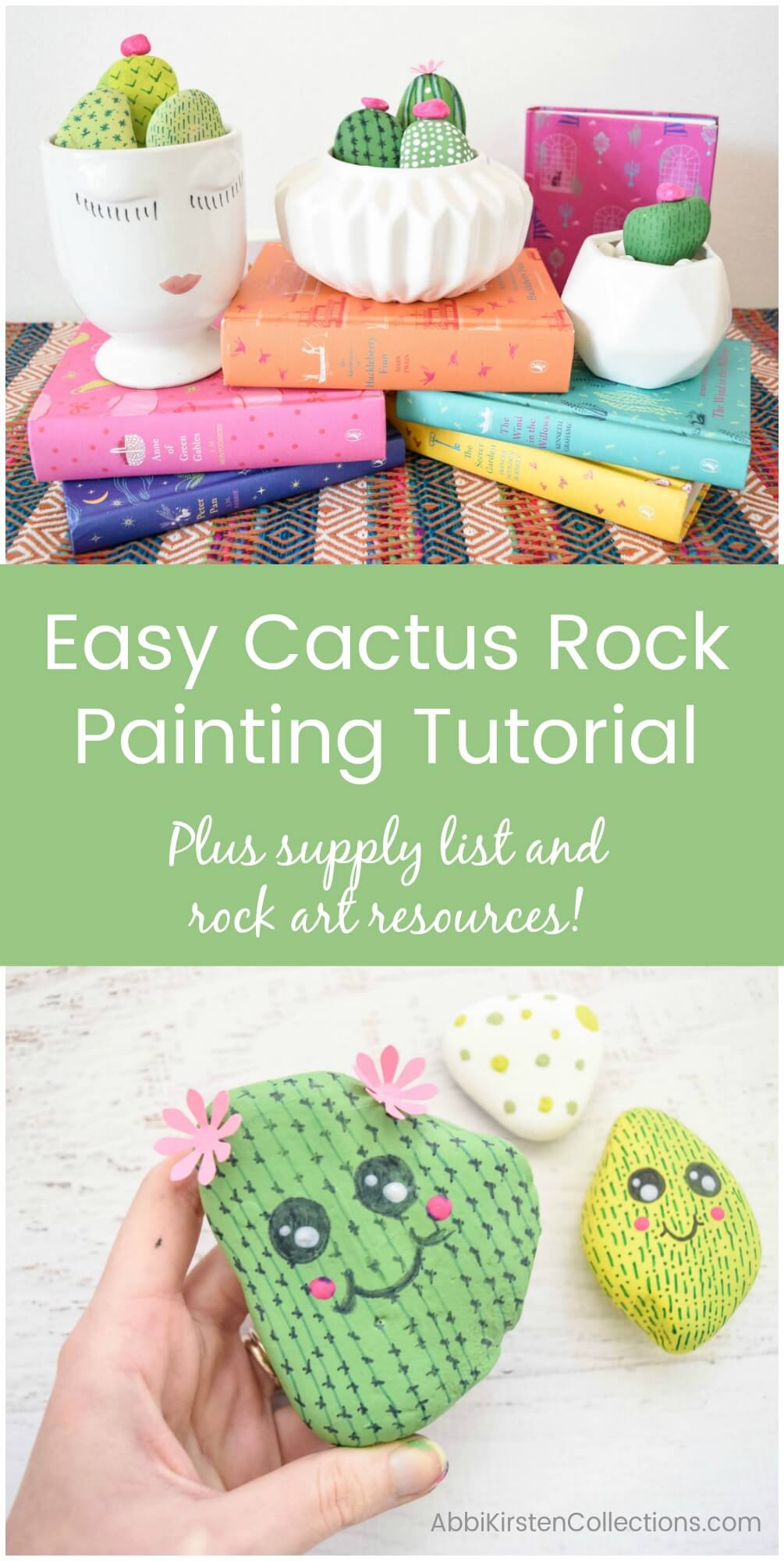How to paint rocks. Easy Rock Painting Ideas: DIY Cactus Rock Painting Tutorial.