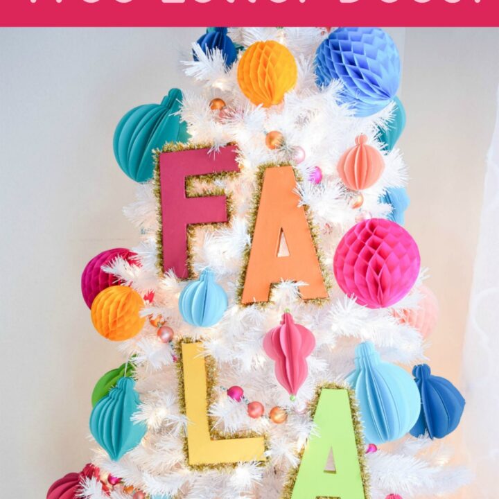 Decorative Christmas Tree Letters