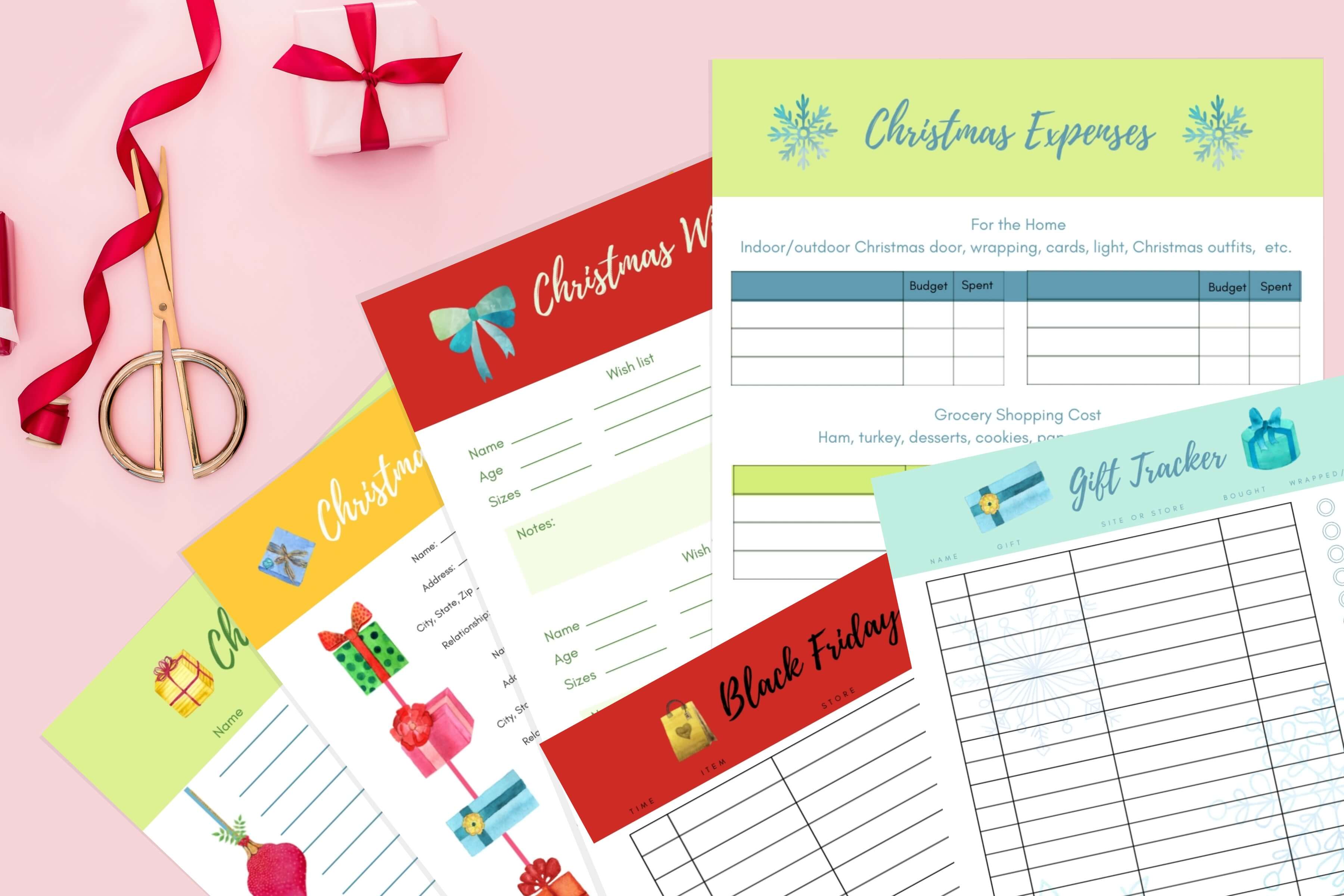 Christmas Holiday Planner: The Happier Holiday Printable Planner is everything you need to get organized and stay stress free this holiday season!