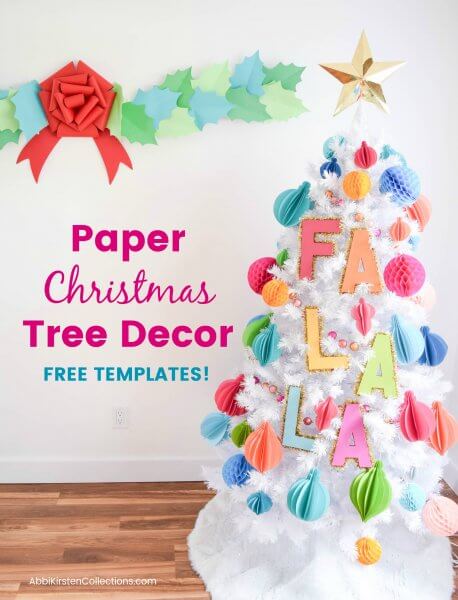 Printable Paper Ornament - Angel Tree Topper