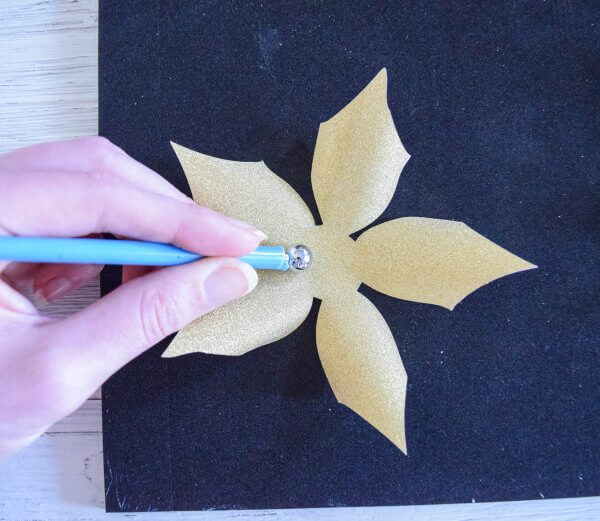 DIY Small Paper Poinsettia Flower Tutorial