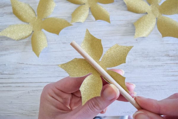 DIY Small Paper Poinsettia Flower Tutorial