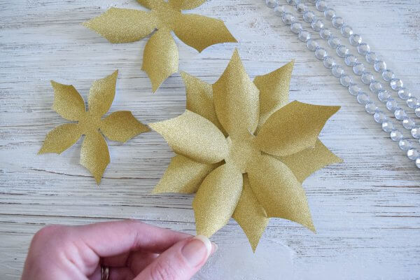 DIY Small Paper Poinsettia Flower Tutorial