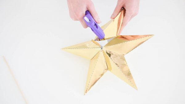 DIY Paper Christmas Tree Star Topper