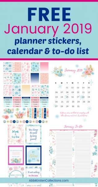 Winter Bucket List Planner Stickers