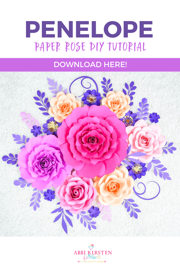 Penelope Paper Rose DIY Tutorial