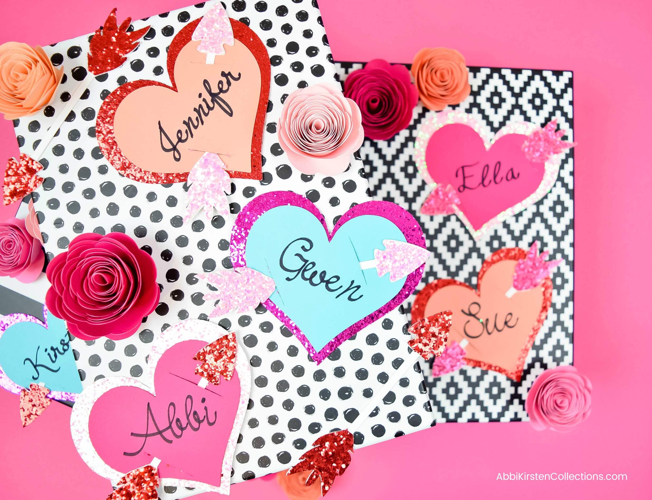 Valentine’s Gift Tags: Free Heart with Arrow Gift Tag SVG Cut File