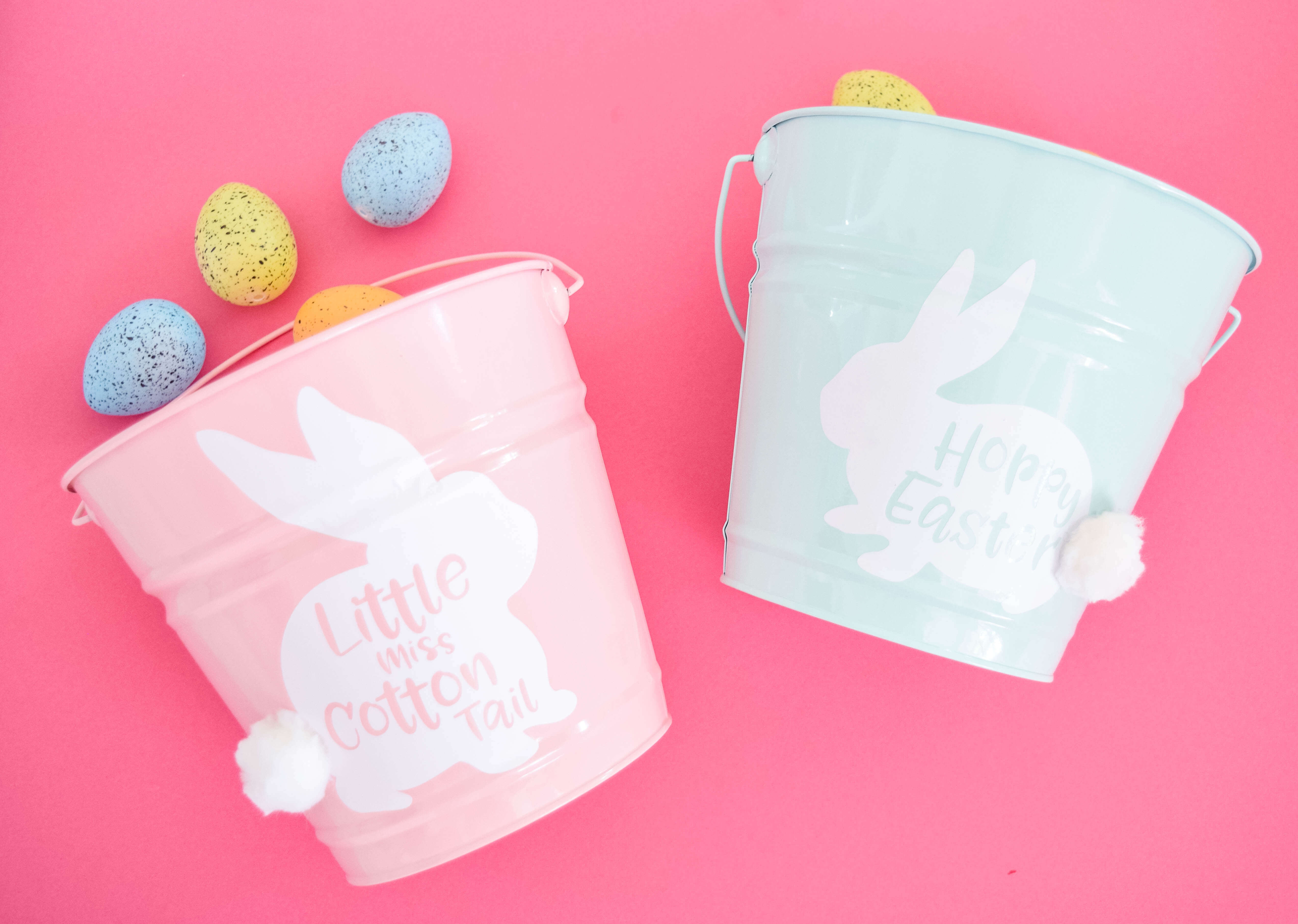 DIY Easy Easter Bucket: Free Easter Bunny SVG Cut Files For Cricut