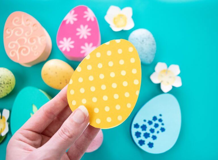 3D Paper Easter Eggs: Free Easter Egg SVG Files