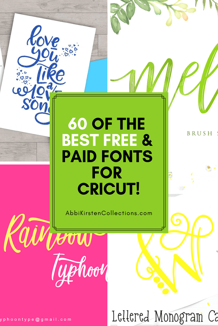 The Best Free Fonts for Cricut & Silhouette