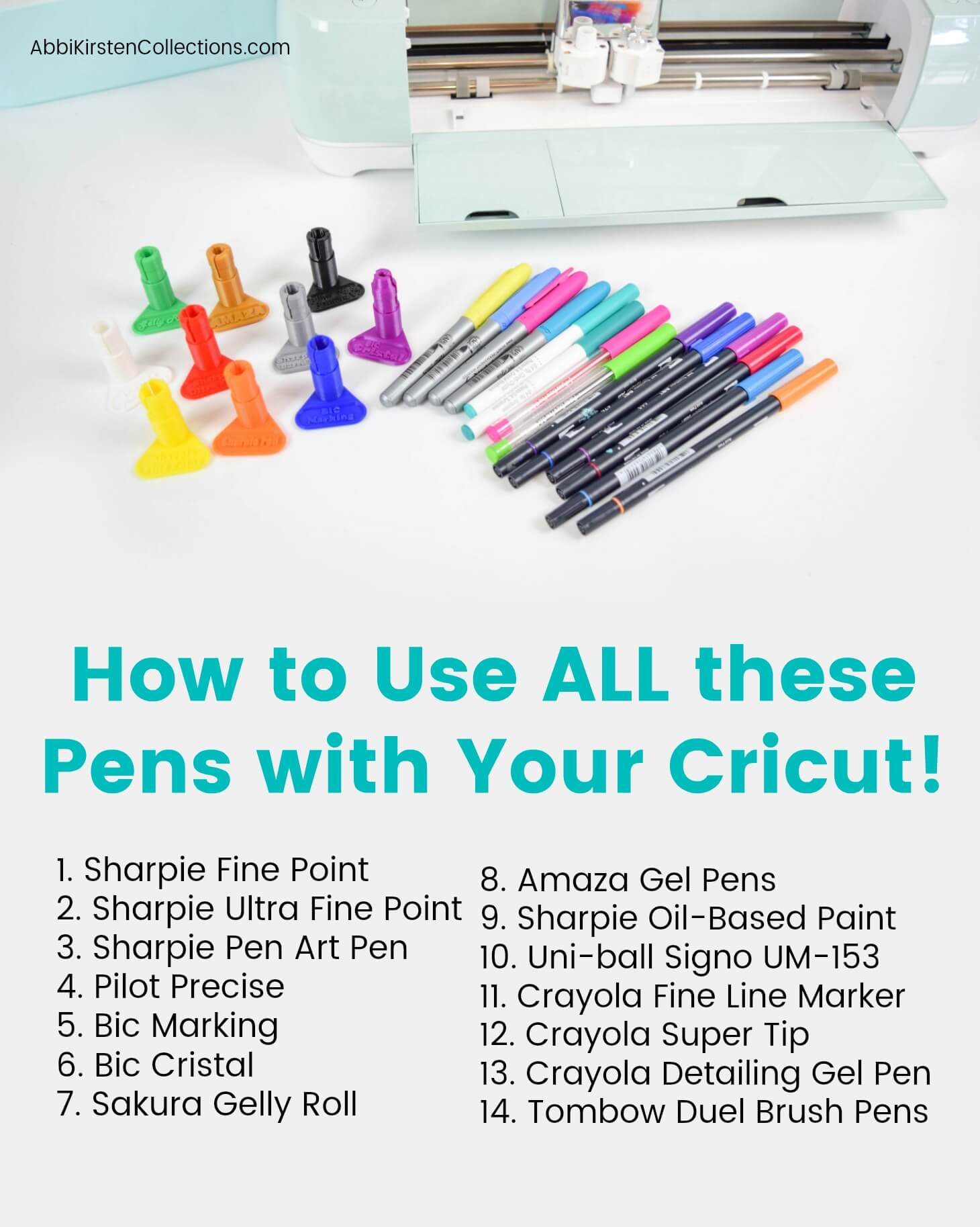 What Pens Work With Cricut? Story - Abbi Kirsten Collections