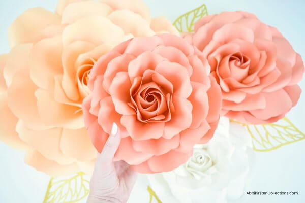 DIY Giant Paper Rose Flowers - How to Make Extra Large, Large, Medium and  Small Paper Roses 