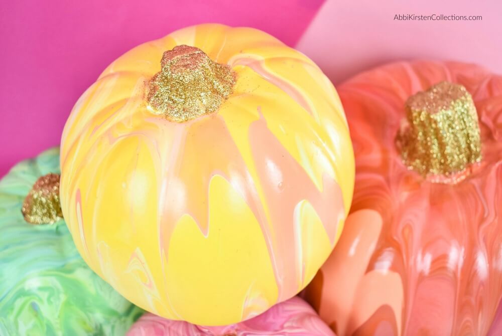 DIY Paint Dump Pumpkins: Easy Painted Pumpkins for Fall and Halloween