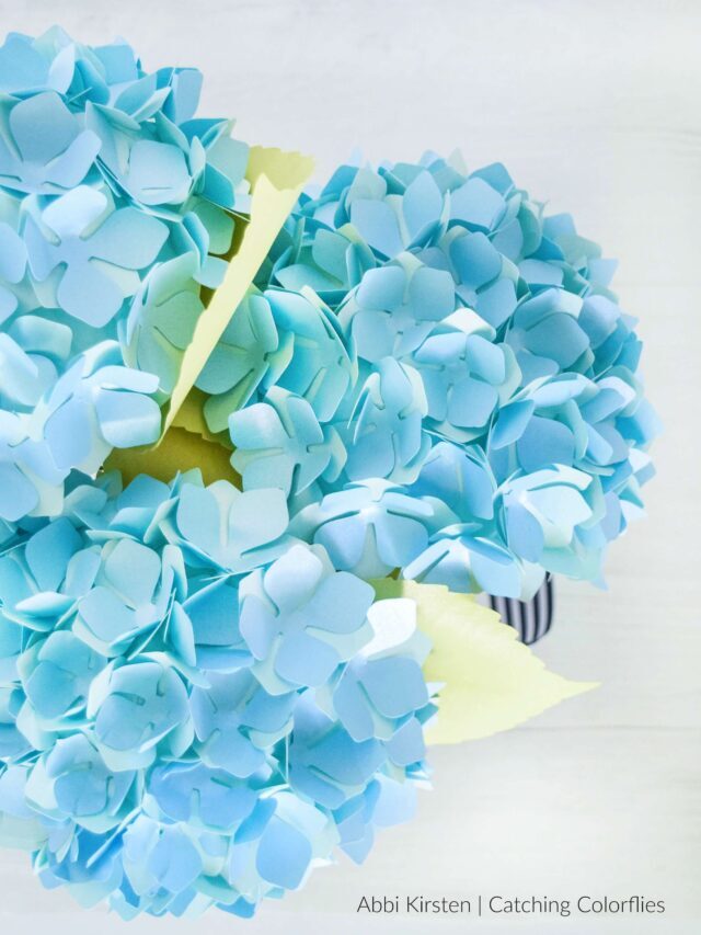 DIY Paper Hydrangea Flower Tutorial Story